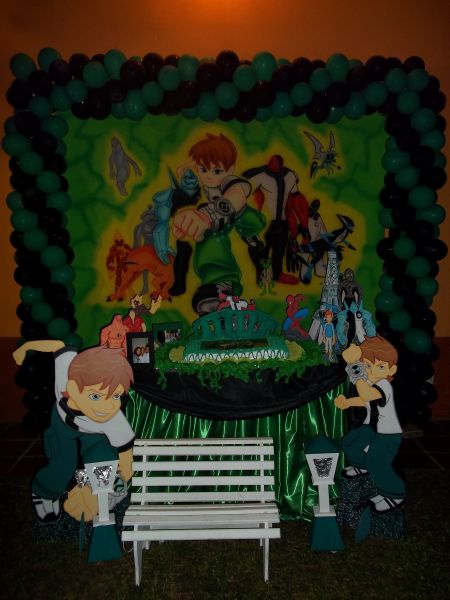 aluguel decoração do ben 10